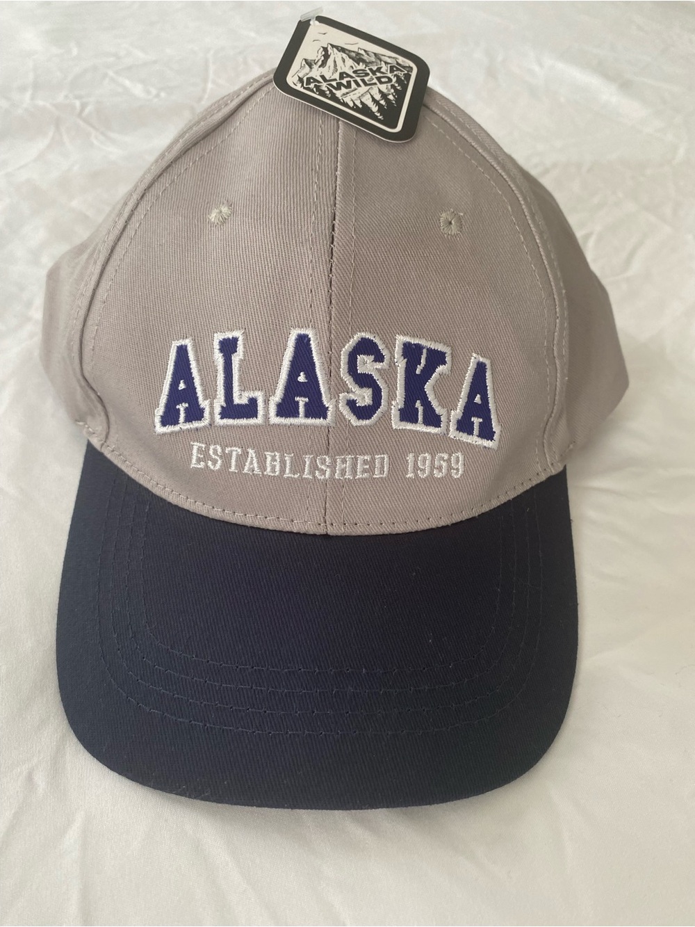 Alaska Established 1959 Gray Black Baseball Cap NWT